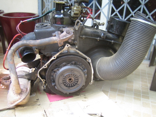 fiat 500 a moteur 650, installation